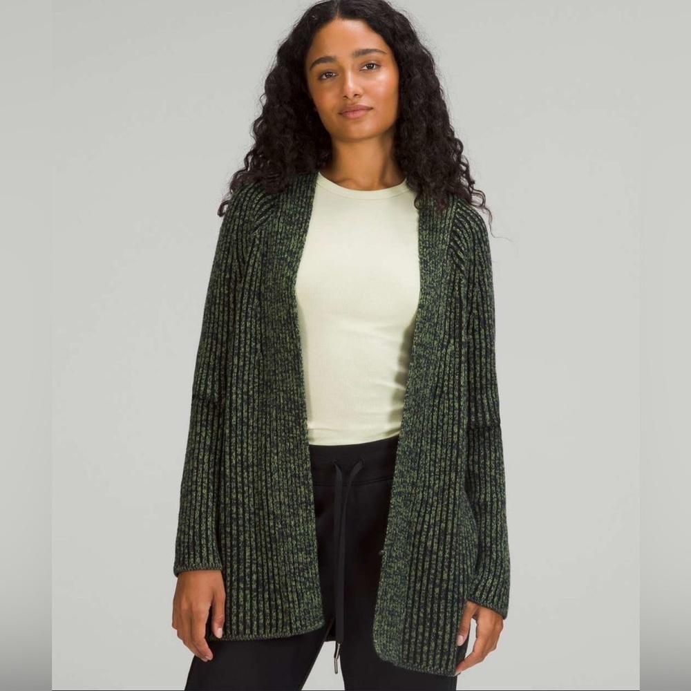 Lululemon Cotton-Cashmere Blend Sweater Wrap size 4